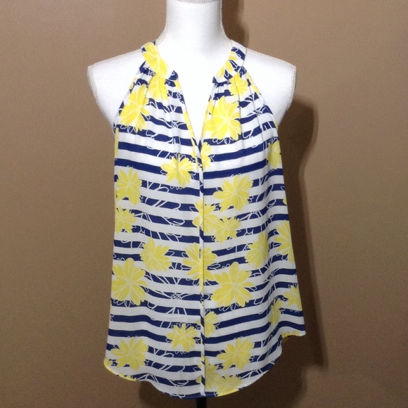 NWT Pixley Martí Halter floral sleeveless blouse size XS - Picture 2 of 6